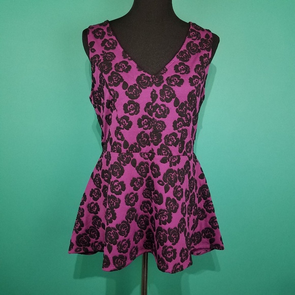 torrid Tops - Torrid Floral Peplum Top